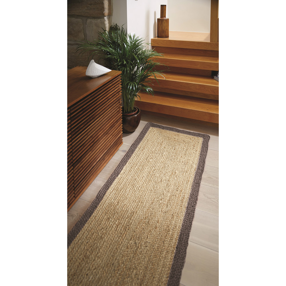 Origins Grey Jute Rug 67 x 200cm Image 2