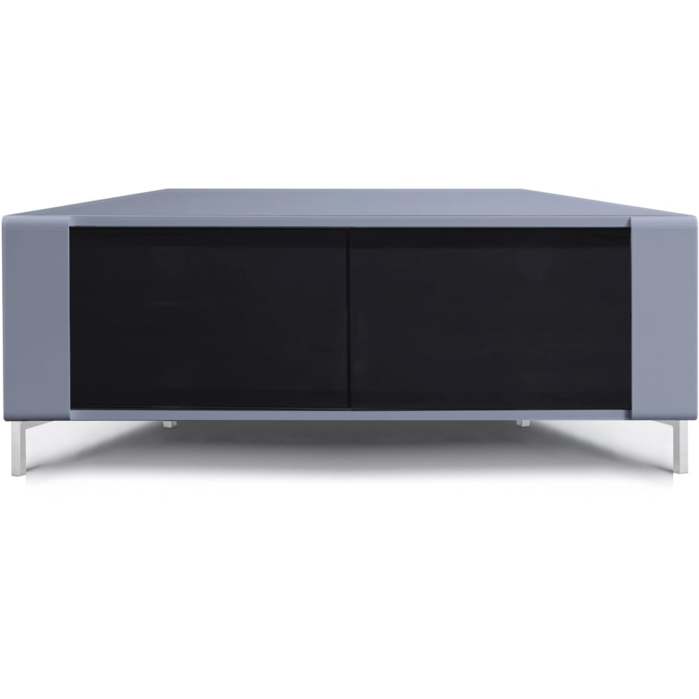 MDA Designs Corvus 2 Door Grey and Black TV Cabinet Image 2
