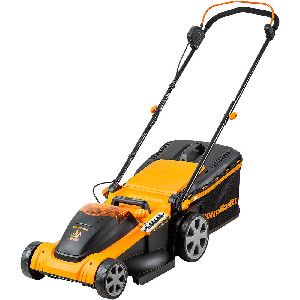 LawnMaster CLMF4841E-01 48V Hand Propelled 41cm Rotary Battery Lawn Mower Image 1