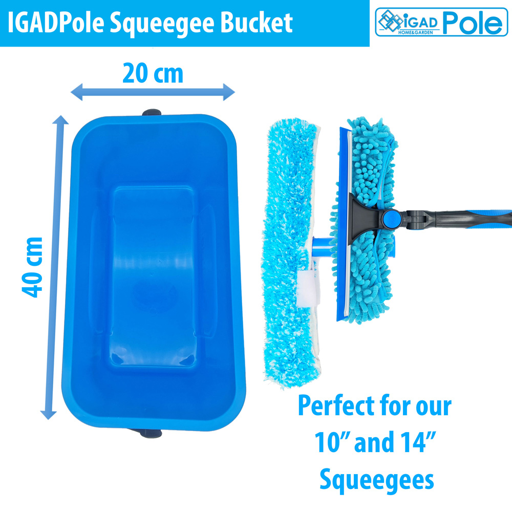 IGAD Pole Window Cleaning Squeegee Bucket 12L Image 4