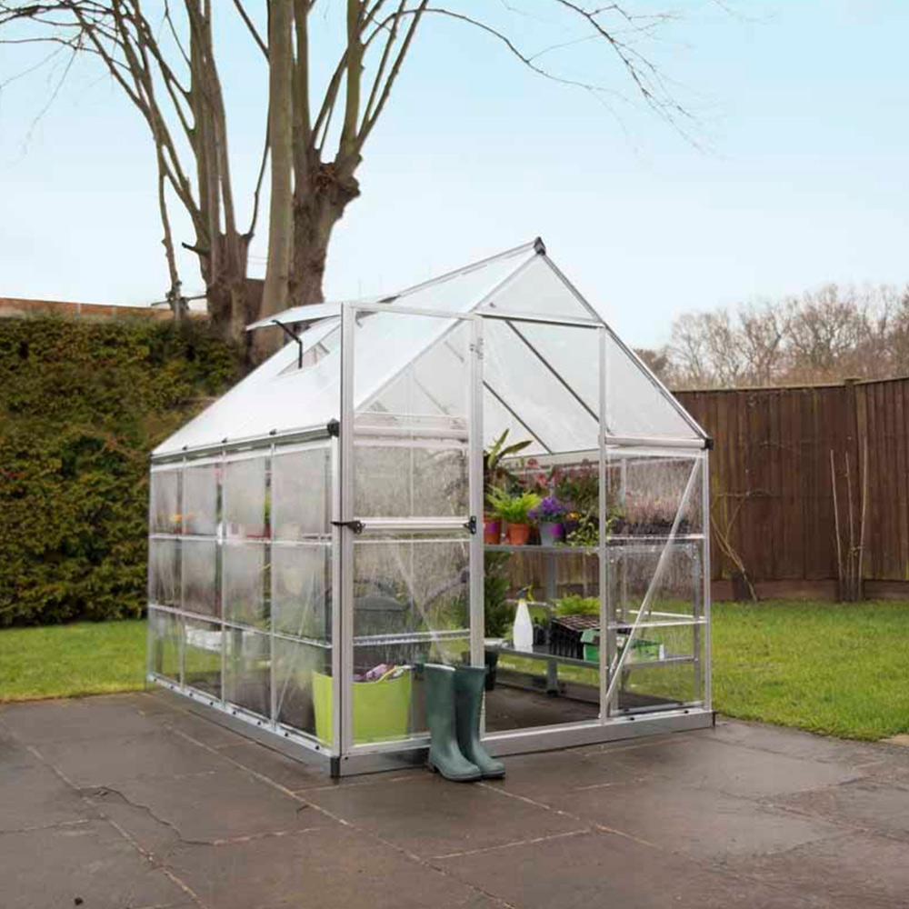 Palram Hybrid Silver 6 x 8ft Greenhouse Image 2