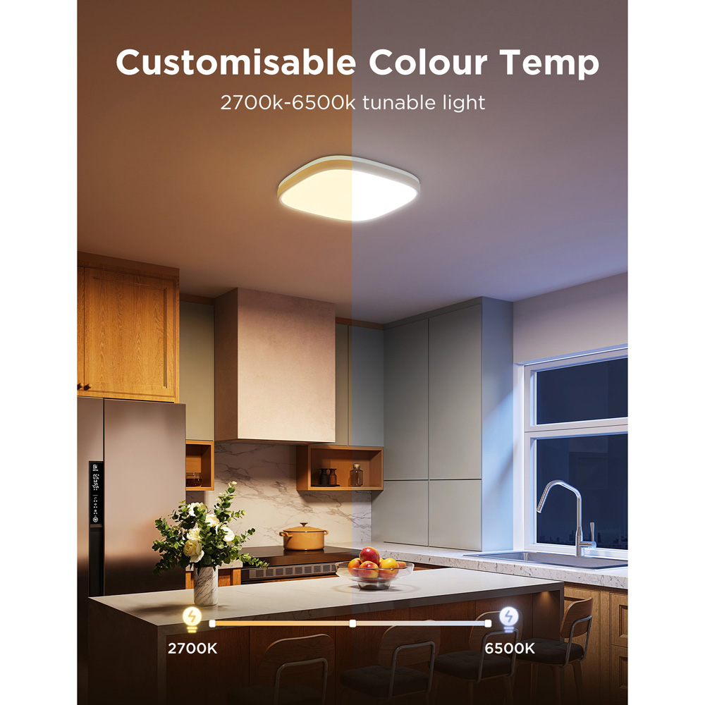 Govee 1S RGBWW and RGBIC Square Smart LED Ceiling Light 12 inch Image 8