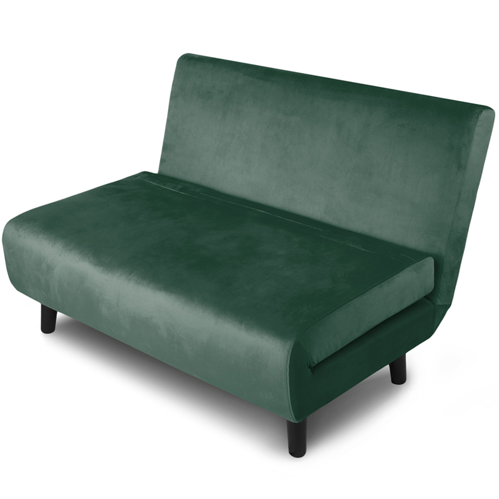 Aurora Double Sleeper Green Velvet Sofa Bed Image 4
