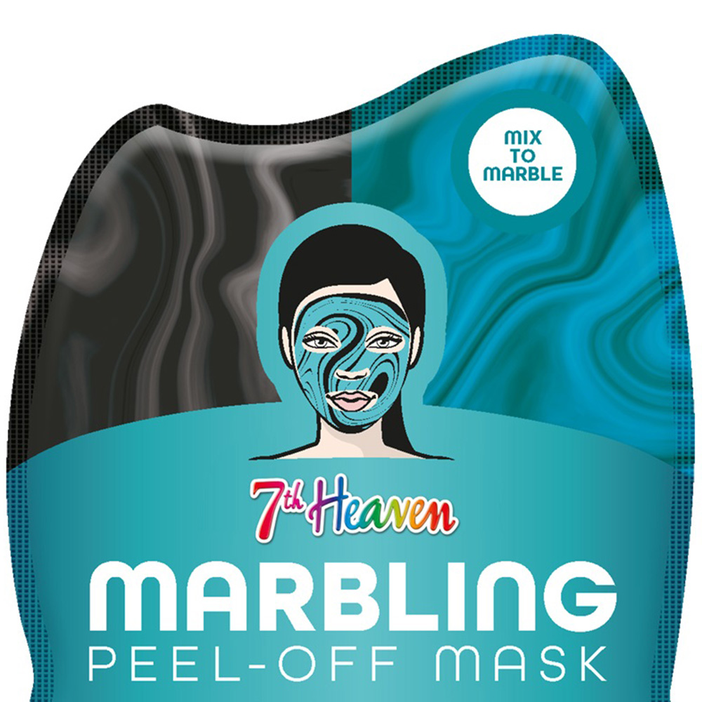 MJ Black Clay and Aquamarine Marble Masks 2 Pack Image 2