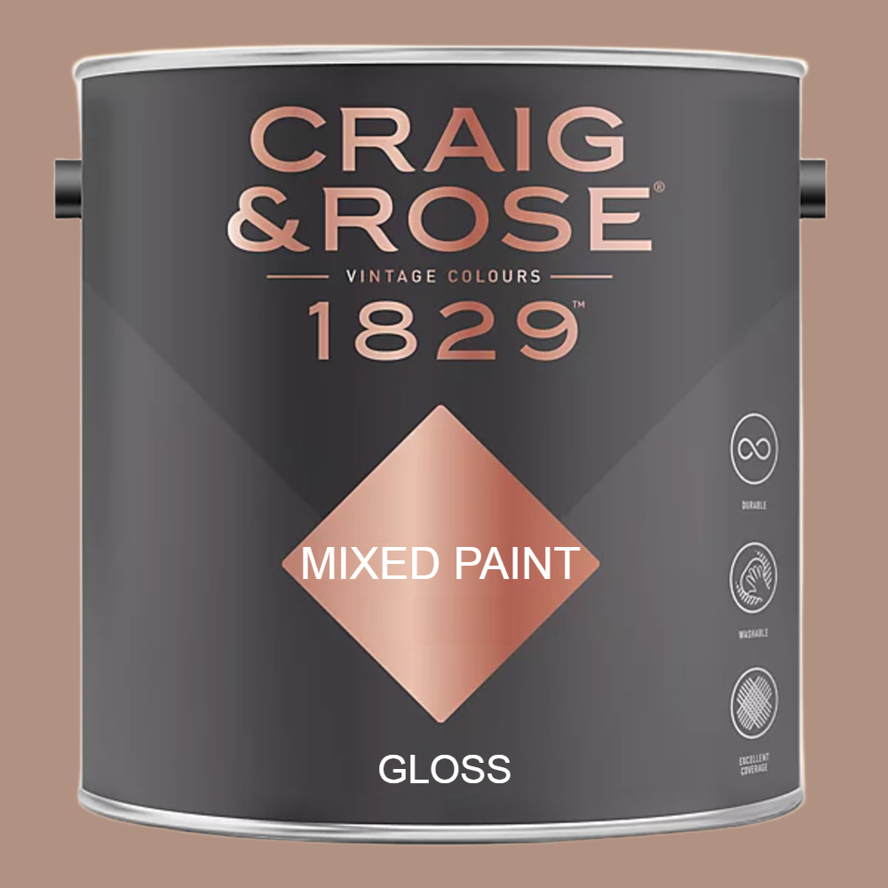 Craig & Rose 1829 Vintage Walls Wood and Metal Pink Beige Gloss Mixed Paint 2.5L Image 2