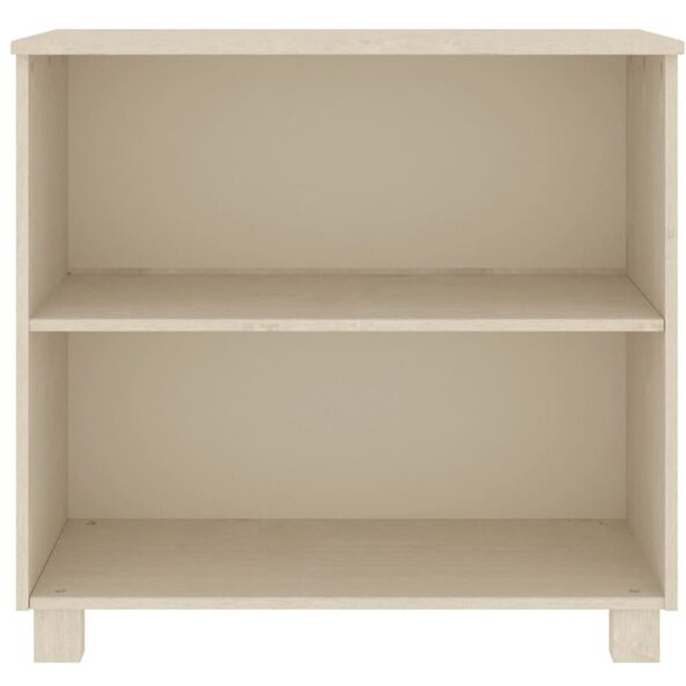 vidaXL Hamar 2 Shelf Honey Brown Solid Wood Pine Sideboard Image 3