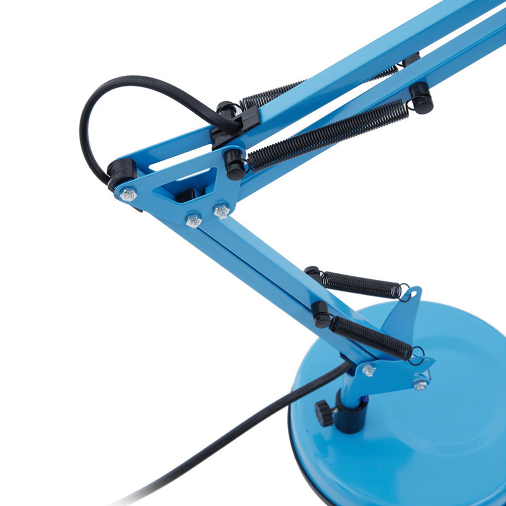 Premier Housewares Blue Metal Desk Lamp Image 3