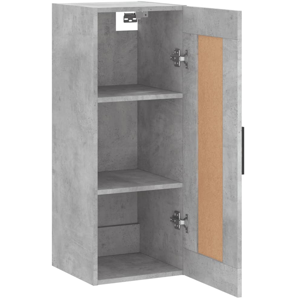 vidaXL Single Door Concrete Grey Wall Mounted Cabinet Image 7