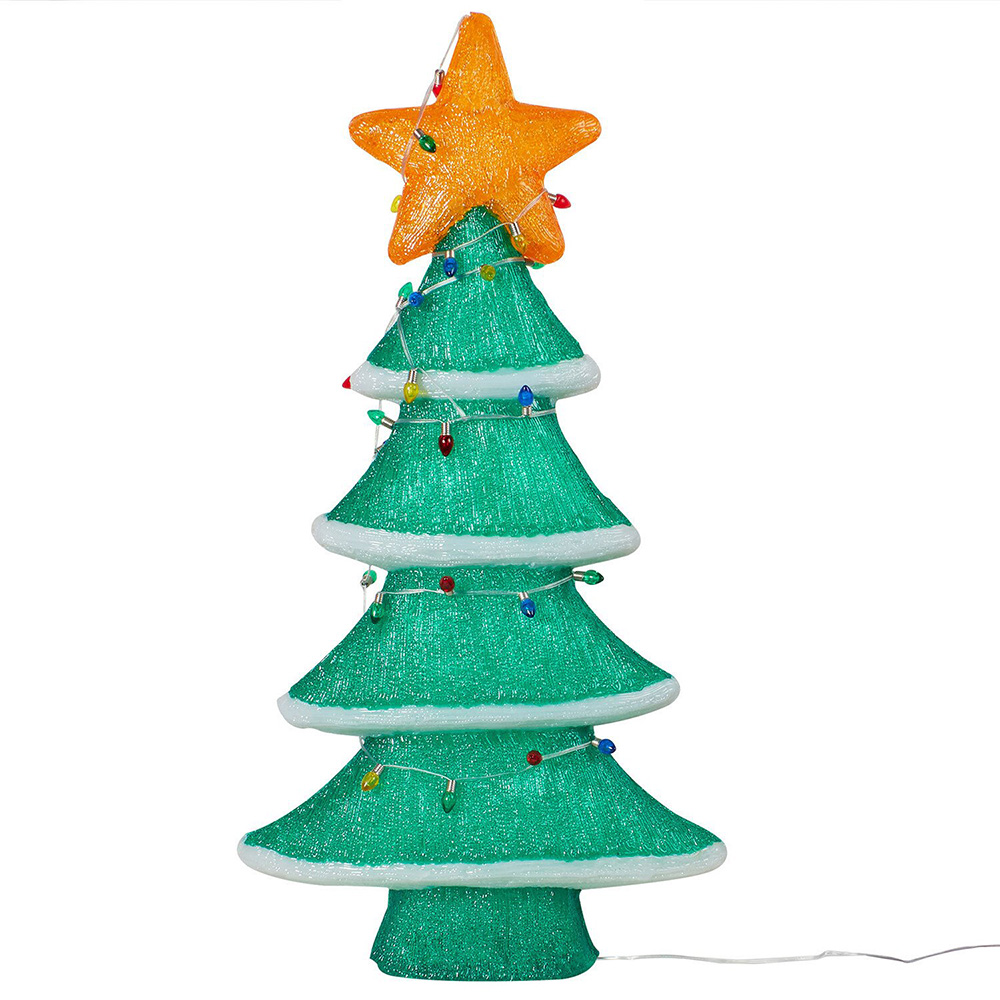 Acrylic LED Christmas Tree - Green Image 2