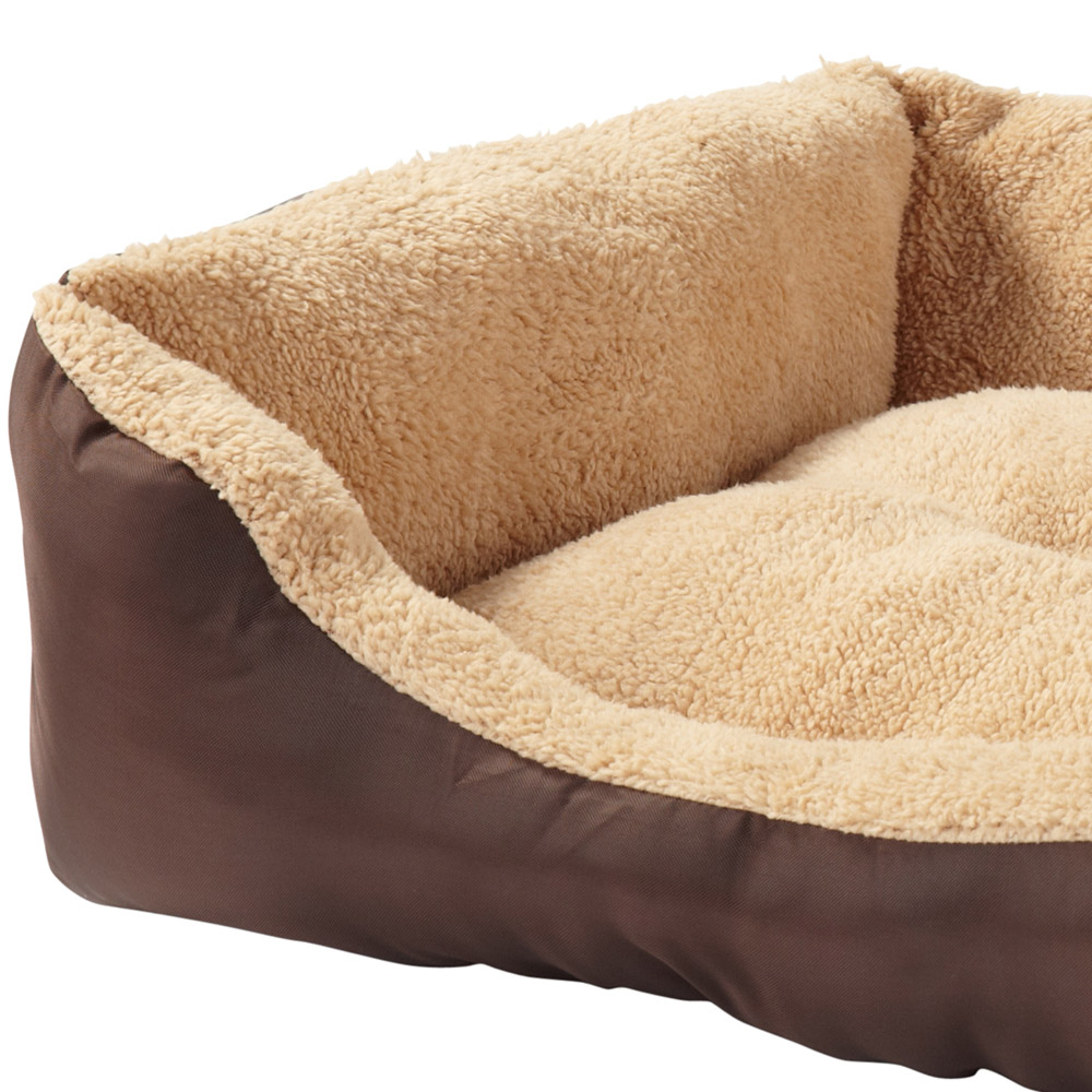 Bunty Extra Large Brown Square Deluxe Pet Bed Image 3
