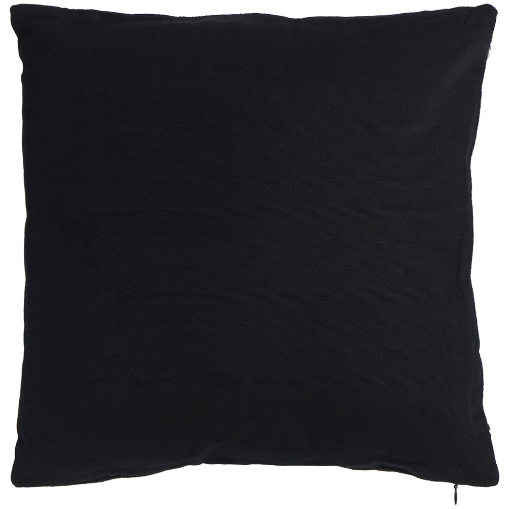 Wilko Black White Tufts Cushion 43 x 43cm Image 2