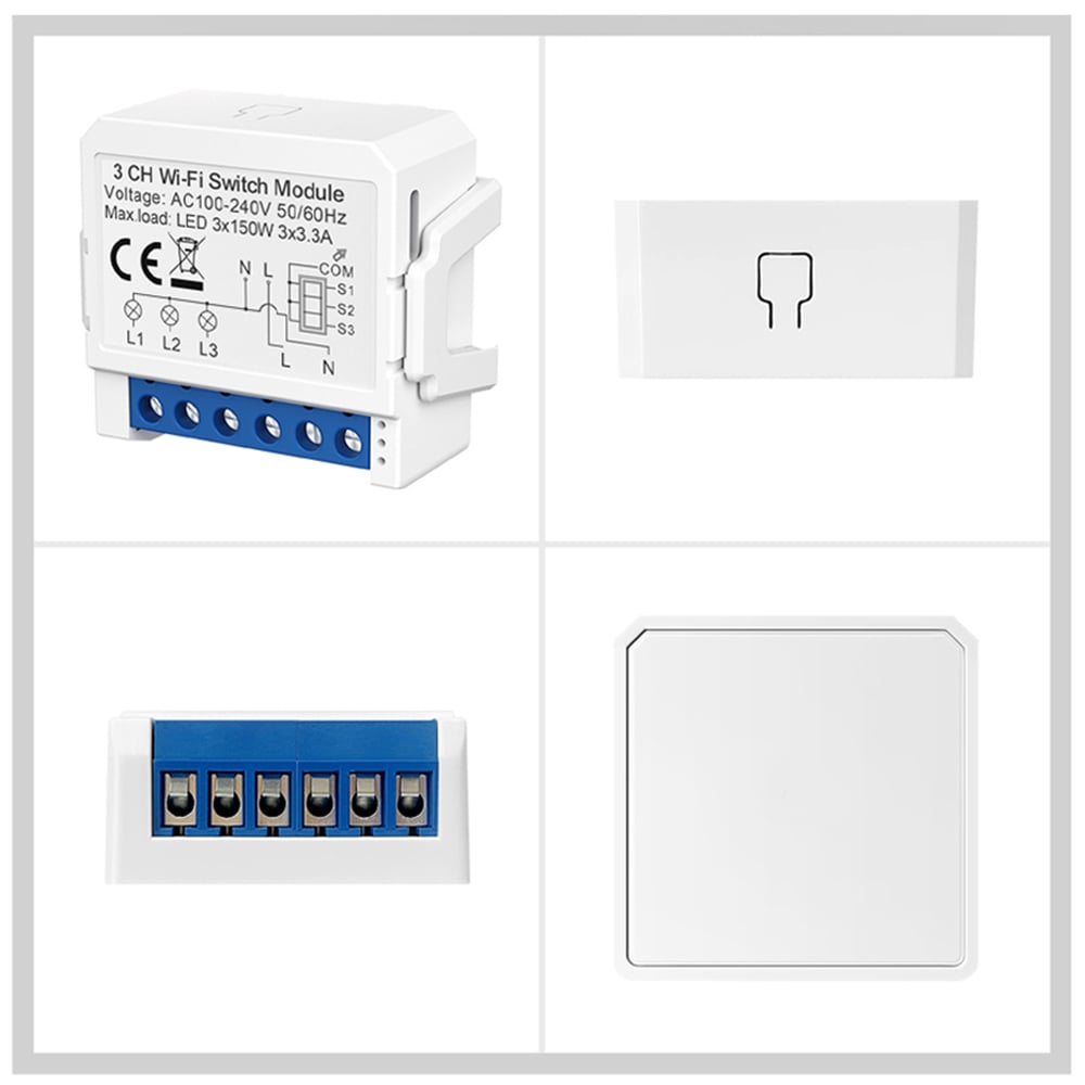 ENER-J 3CH Smart Wi-Fi Light 2CH Switch Module Image 3