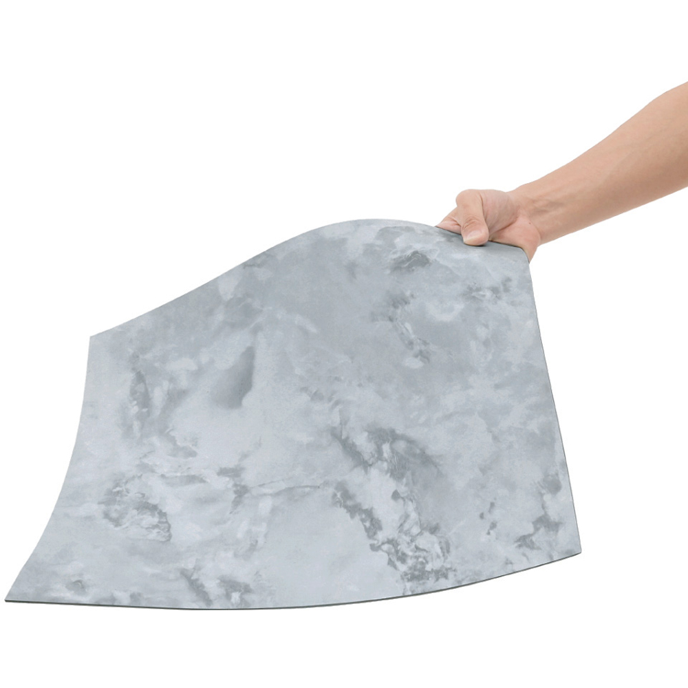 Living and Home 24 Piece Cloud Veins Stone Effect Square Self Adhesive Floor Tile 45 x 45cm Image 5