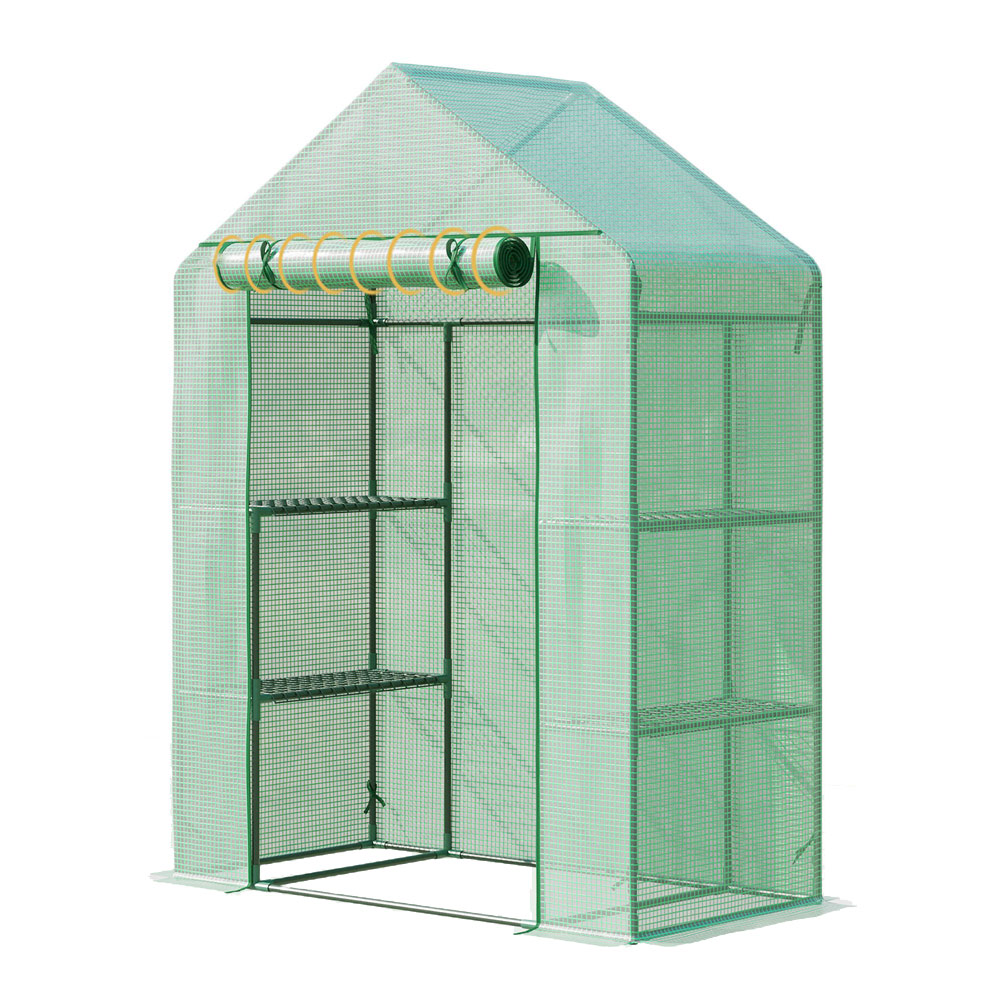 Outsunny Green PE 4.6 x 2.4ft Walk In Portable Mini Greenhouse Image 4