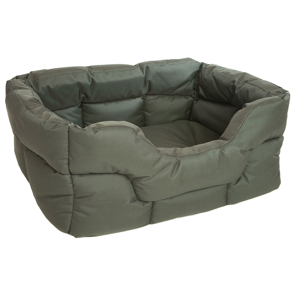 P&L Large Green Heavy Duty Dog Bed Image 1