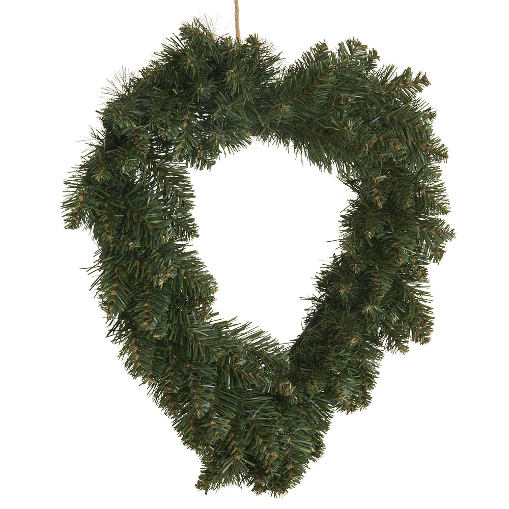 Wilko 40cm Heart Shaped Wreath Image 2
