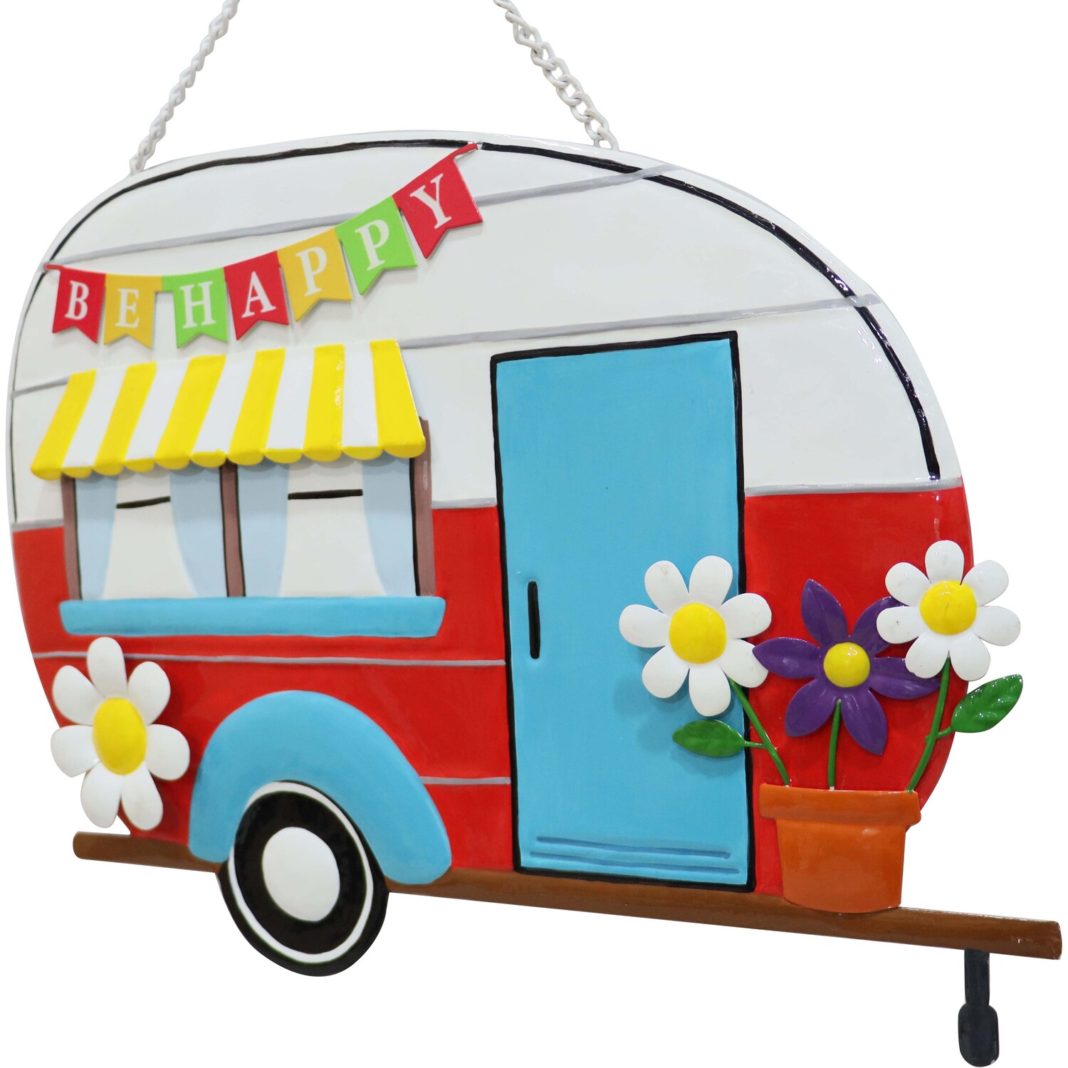 Indoor Outdoor Bright Caravan Plaque - Multicolour Image 4