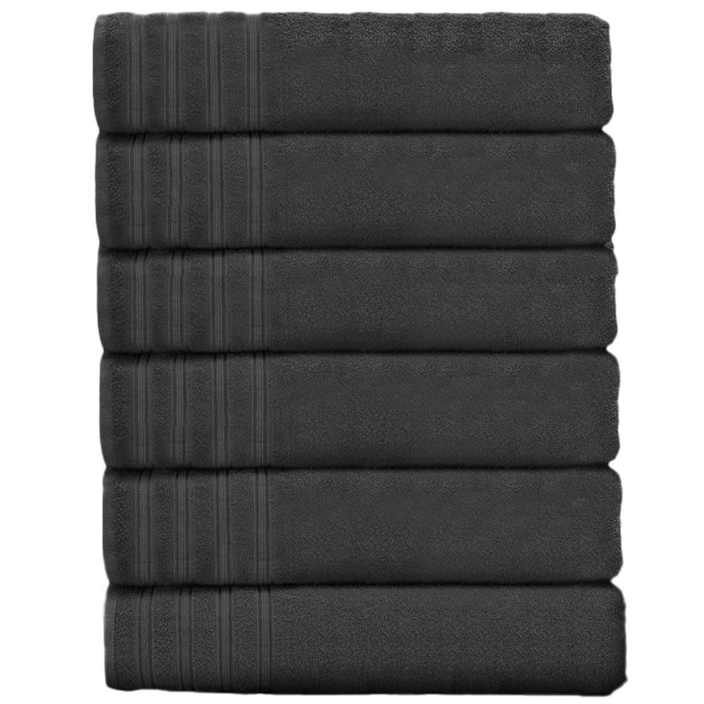 Velosso Hampi Cotton Charcoal Hand Towel Set of 2 Image 1