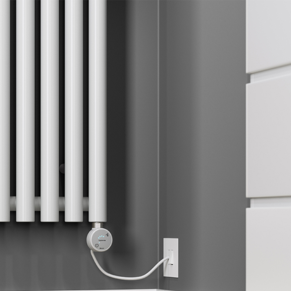 Terma Rolo Room White Electric Radiator Bluetooth 800W 1800 x 370mm Image 6