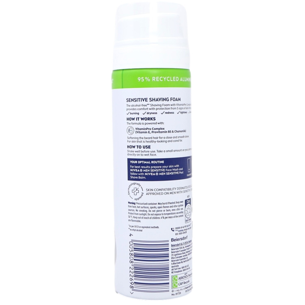 Nivea Men Sensitive Shaving Foam Image 4
