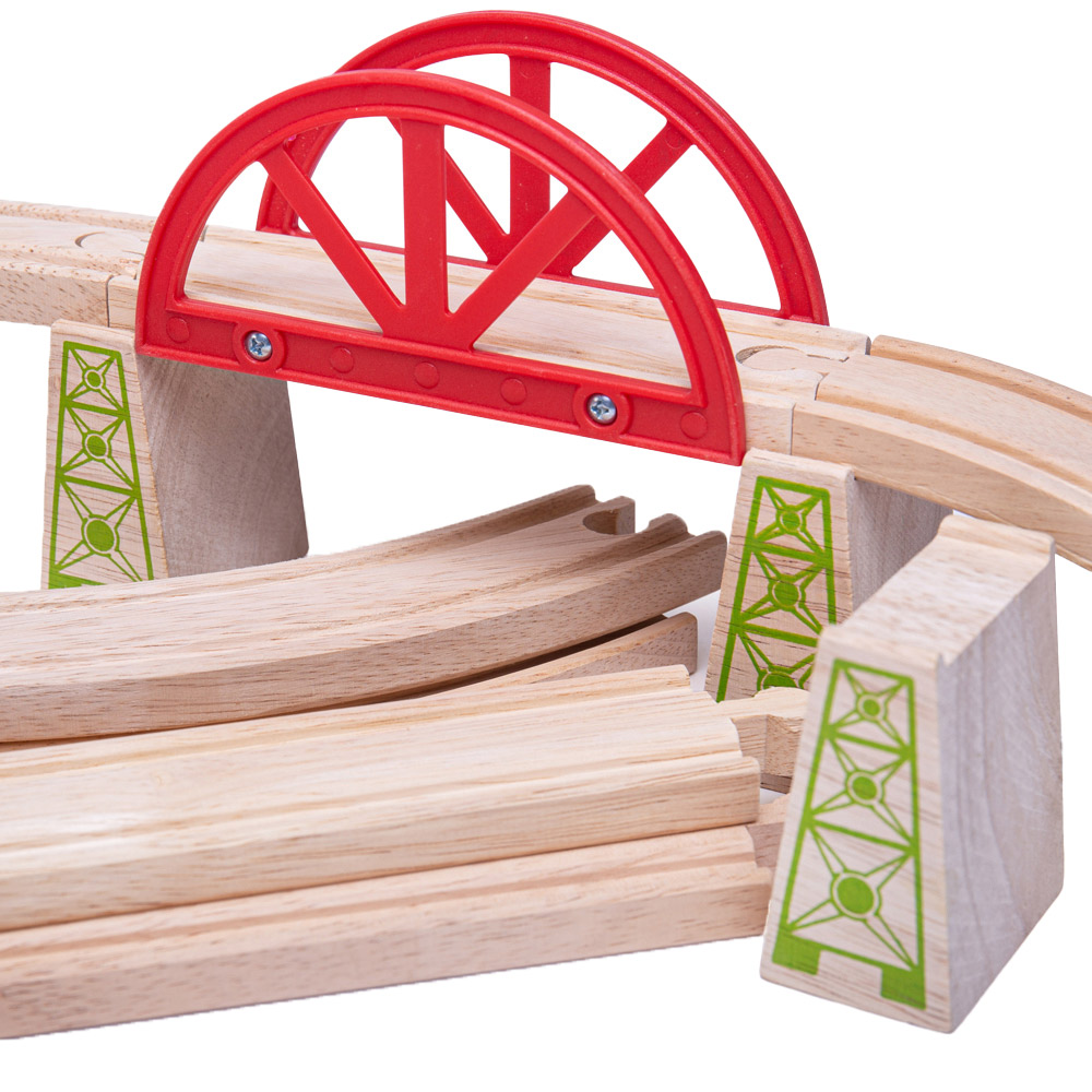 Bigjigs Rail 18-Piece Bridge Expansion Set Image 5