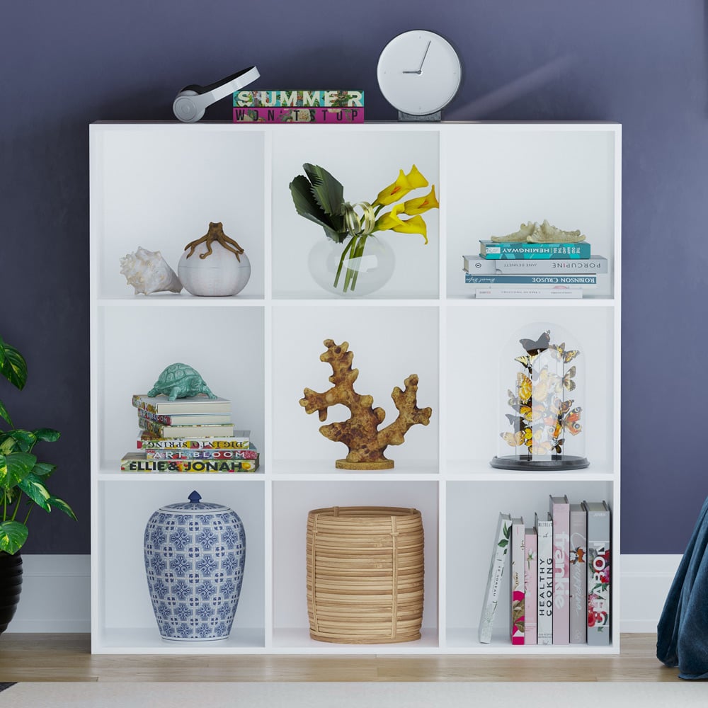 Vida Designs Durham 3 x 3 White Cube Storage Unit Image 3