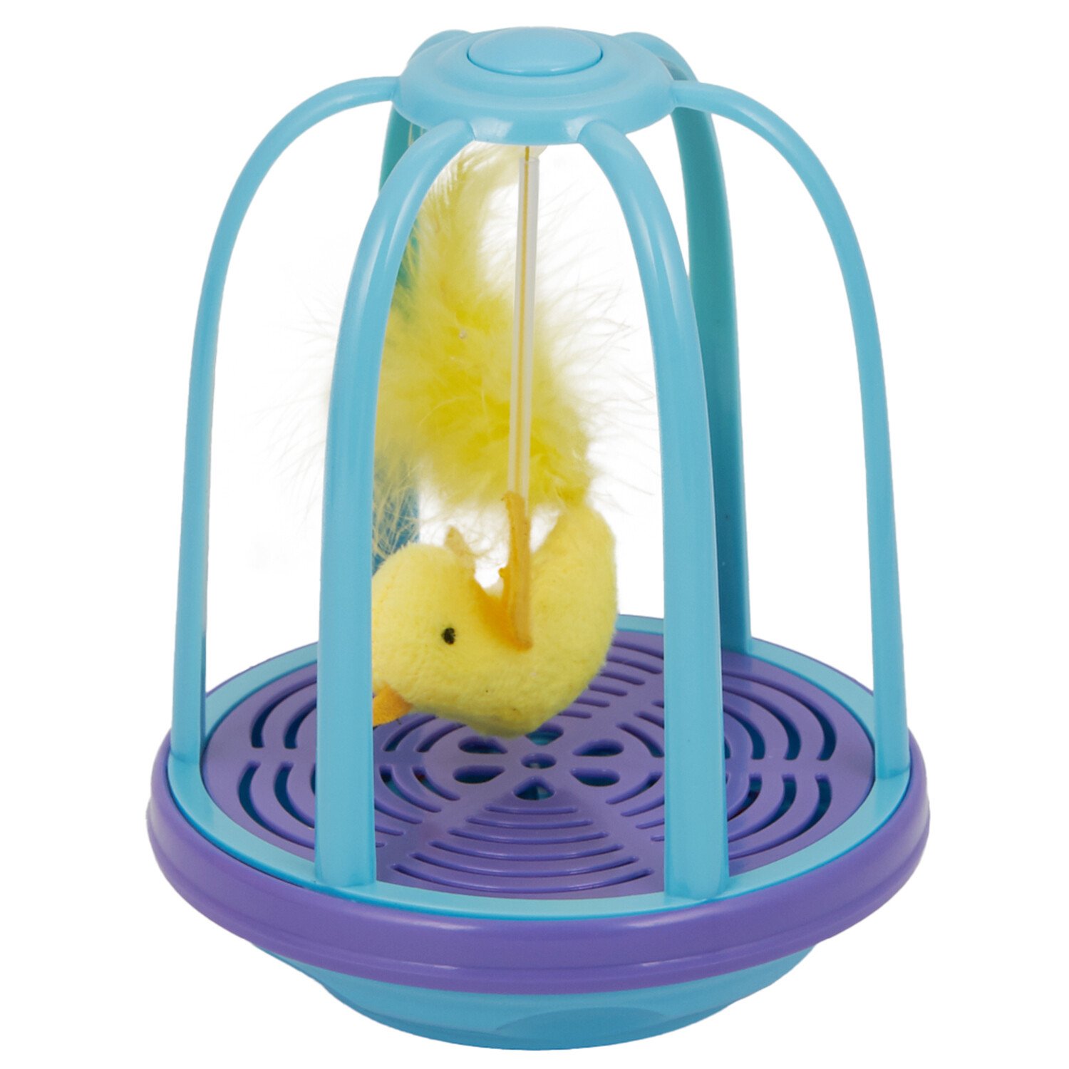 Fluttering Bird Cat Toy - Blue Image 4