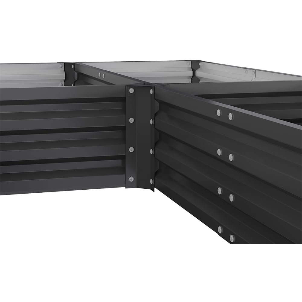 Living and Home Steel U Shaped Raised Garden Bed Image 6