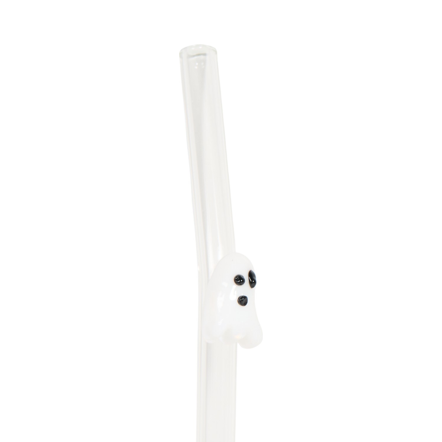 Pack of 4 Autumn Halloween Icon Glass Straws Clear Image 4