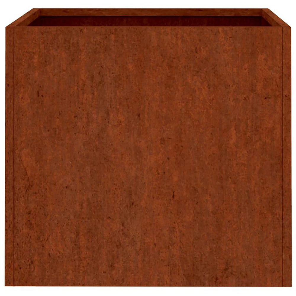vidaXL Brown Corten Steel Garden Planter 29 x 30 x 32cm 2 Pack Image 6