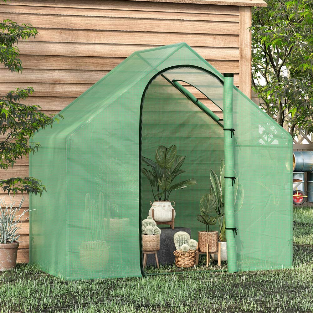Outsunny Green PE 6 x 3.2ft Outdoor Greenhouse Image 2