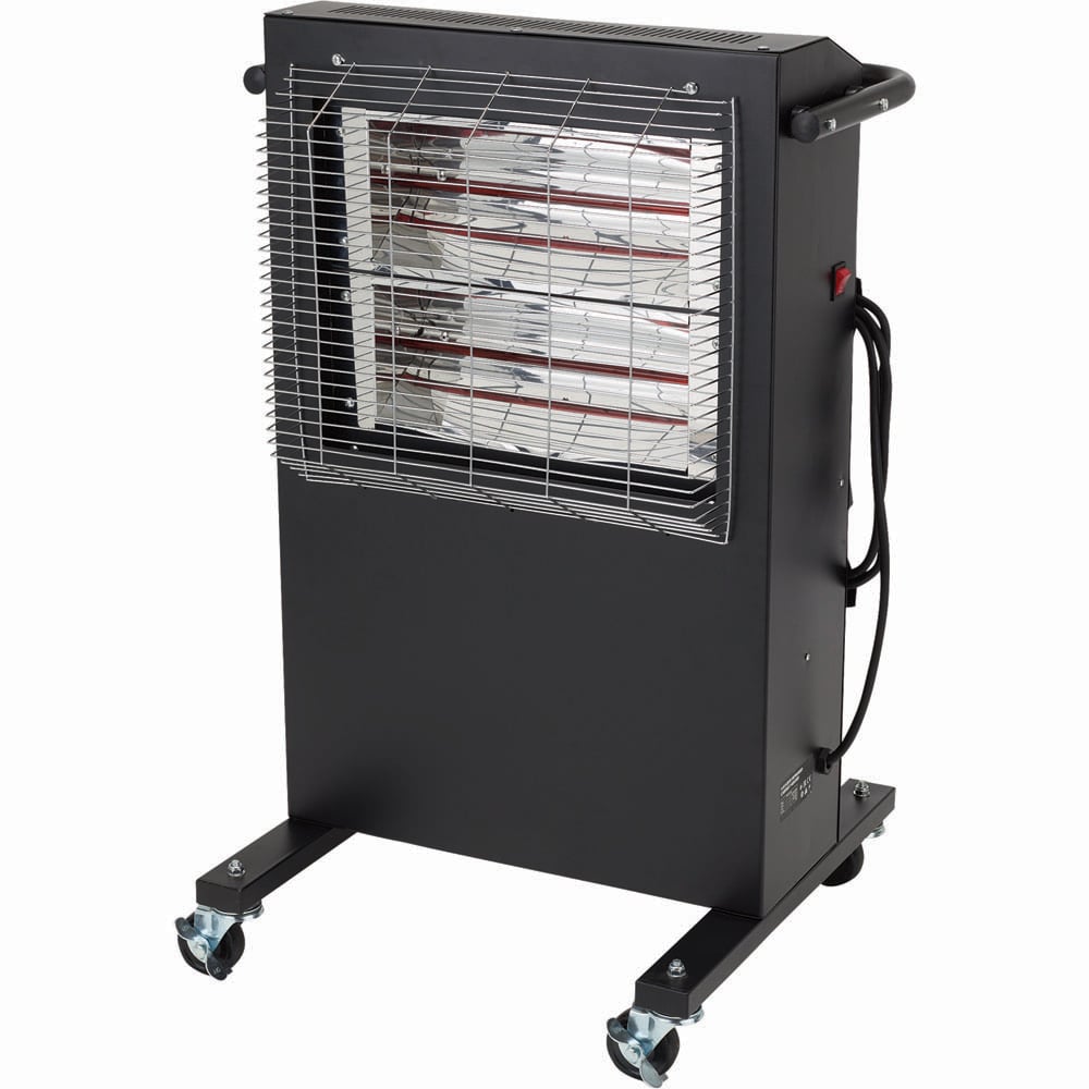 Draper Black Infrared Cabinet Heater 2800W Image 1