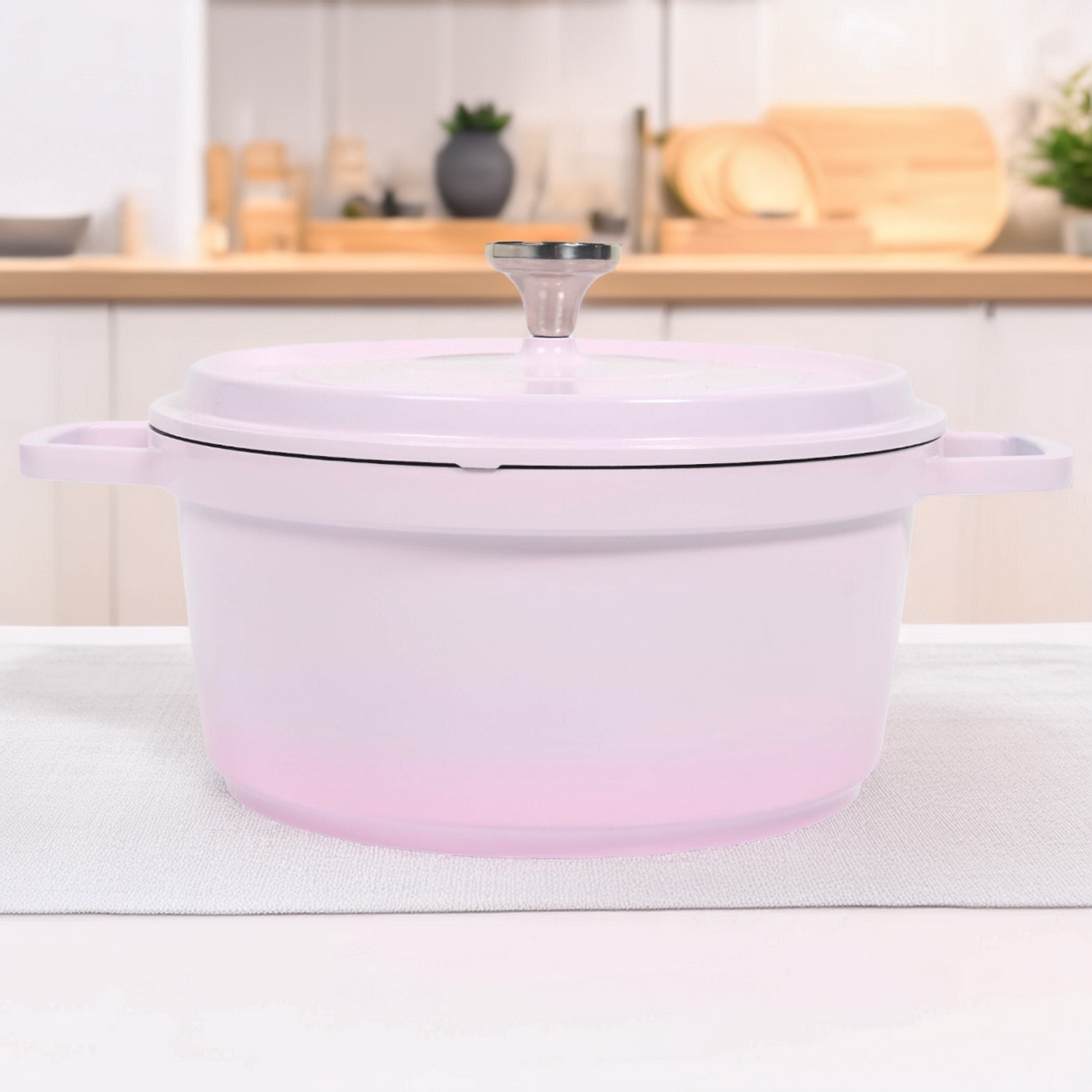 Ombre Casserole with Lid Pink Image 2