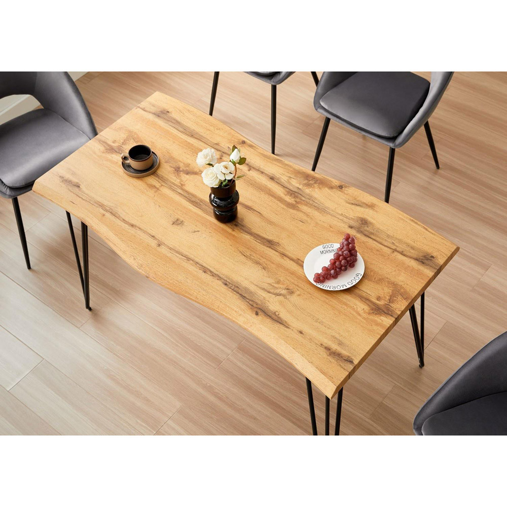 Kosy Koala 4 Seater Rustic Wooden Dining Set Image 3