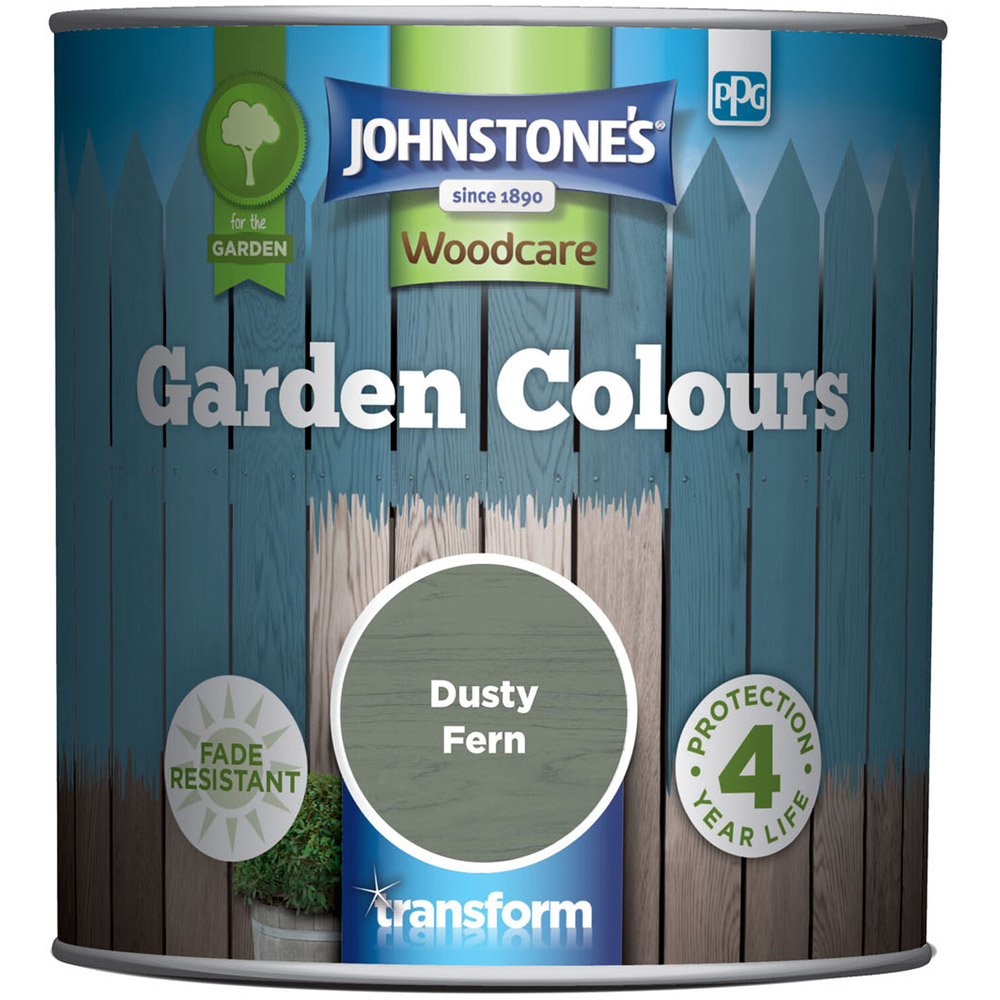 Johnstone's Woodcare Dusty Fern Garden Colours Paint 1L Image 2