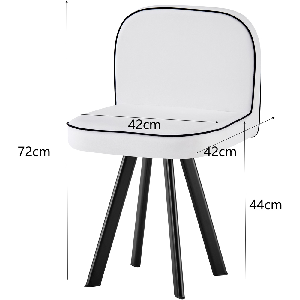 Comfy Living 6 Seater Dining Set White Image 8