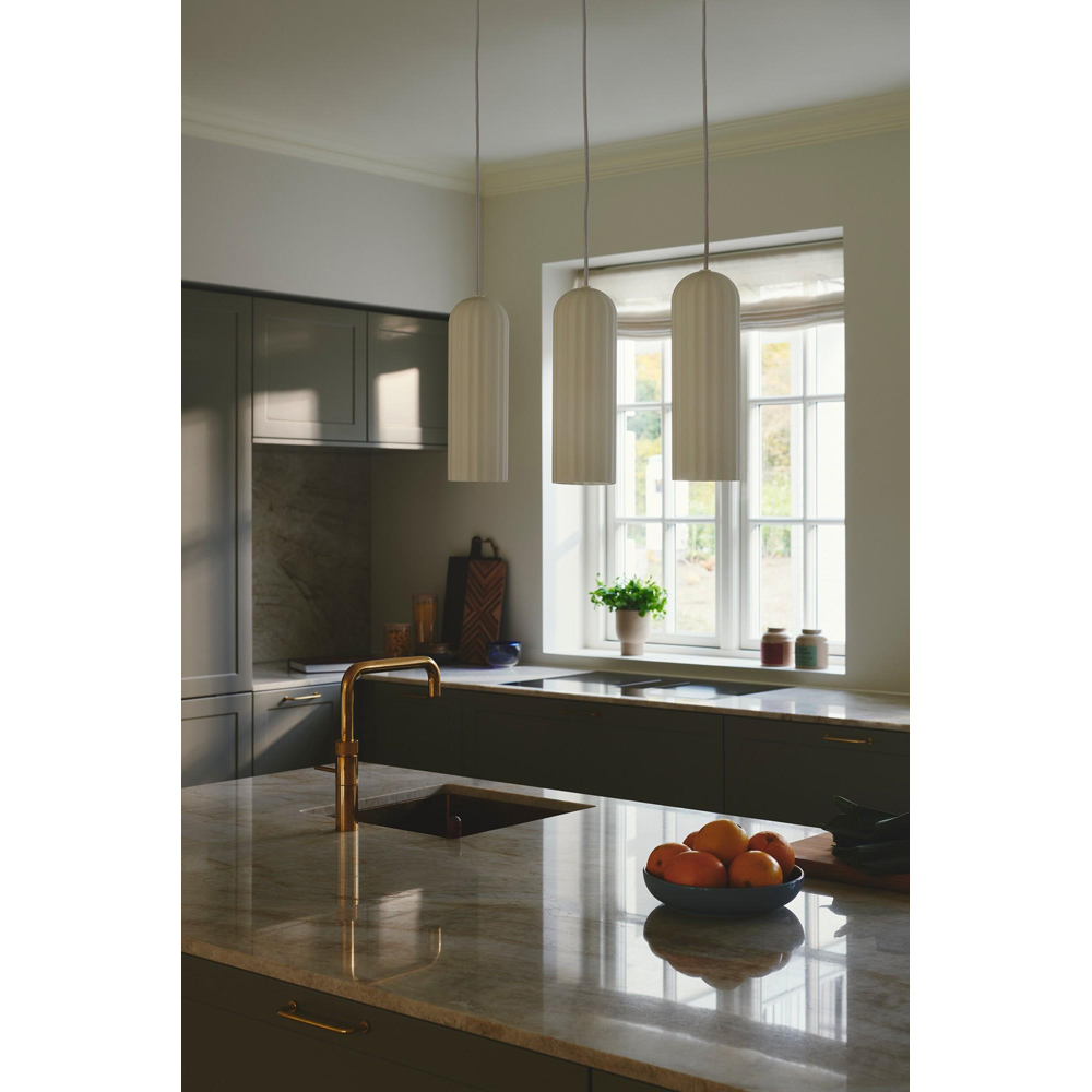 Nordlux Miella 3-Rail White Fluted Glass Pendant Light Image 7