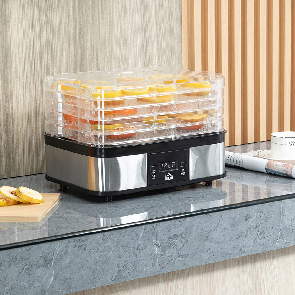 HOMCOM 800-142V70 5-Tier Rectangular Food Dehydrator 245W Image 7