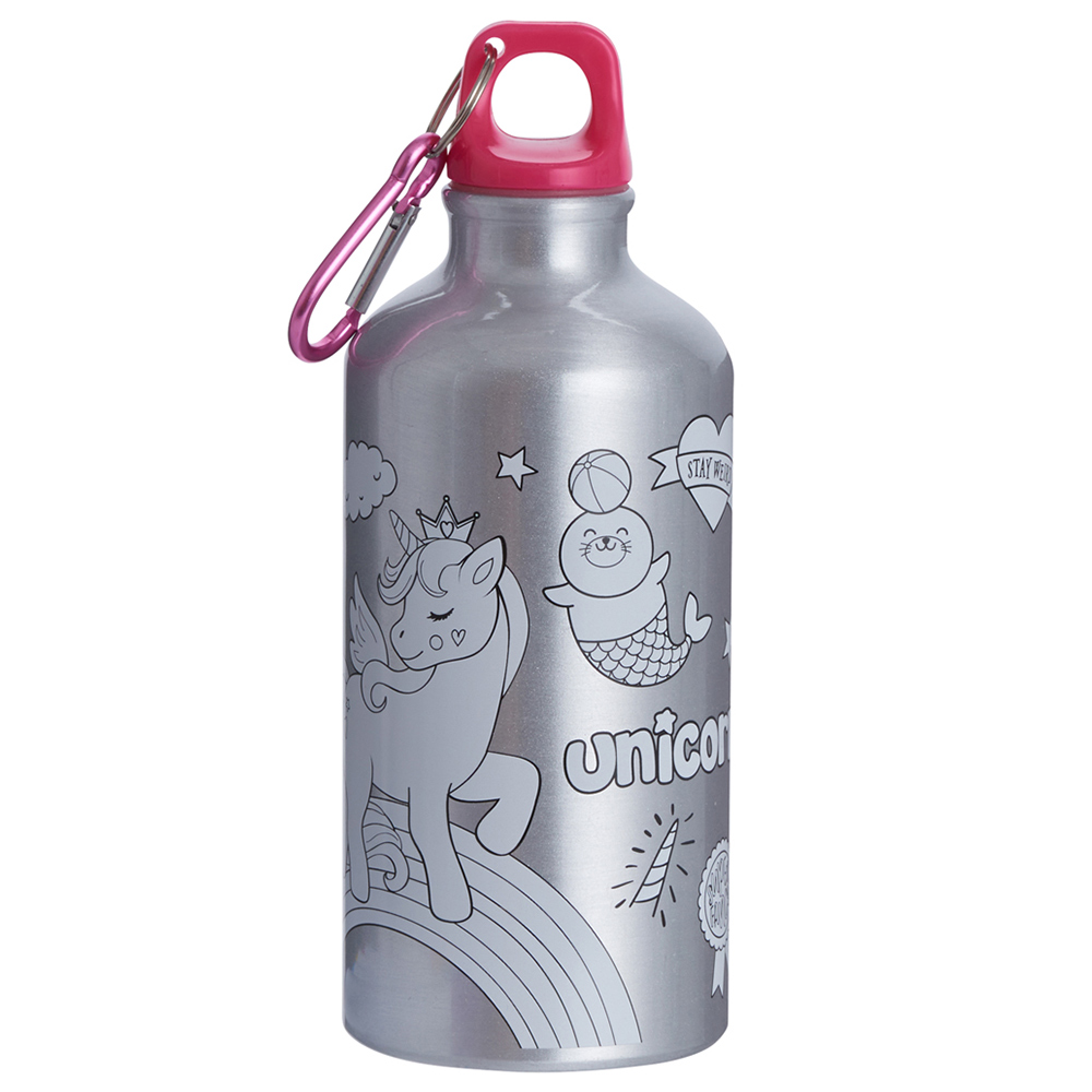 Wilko Colour Your Own Water Bottle Image 2