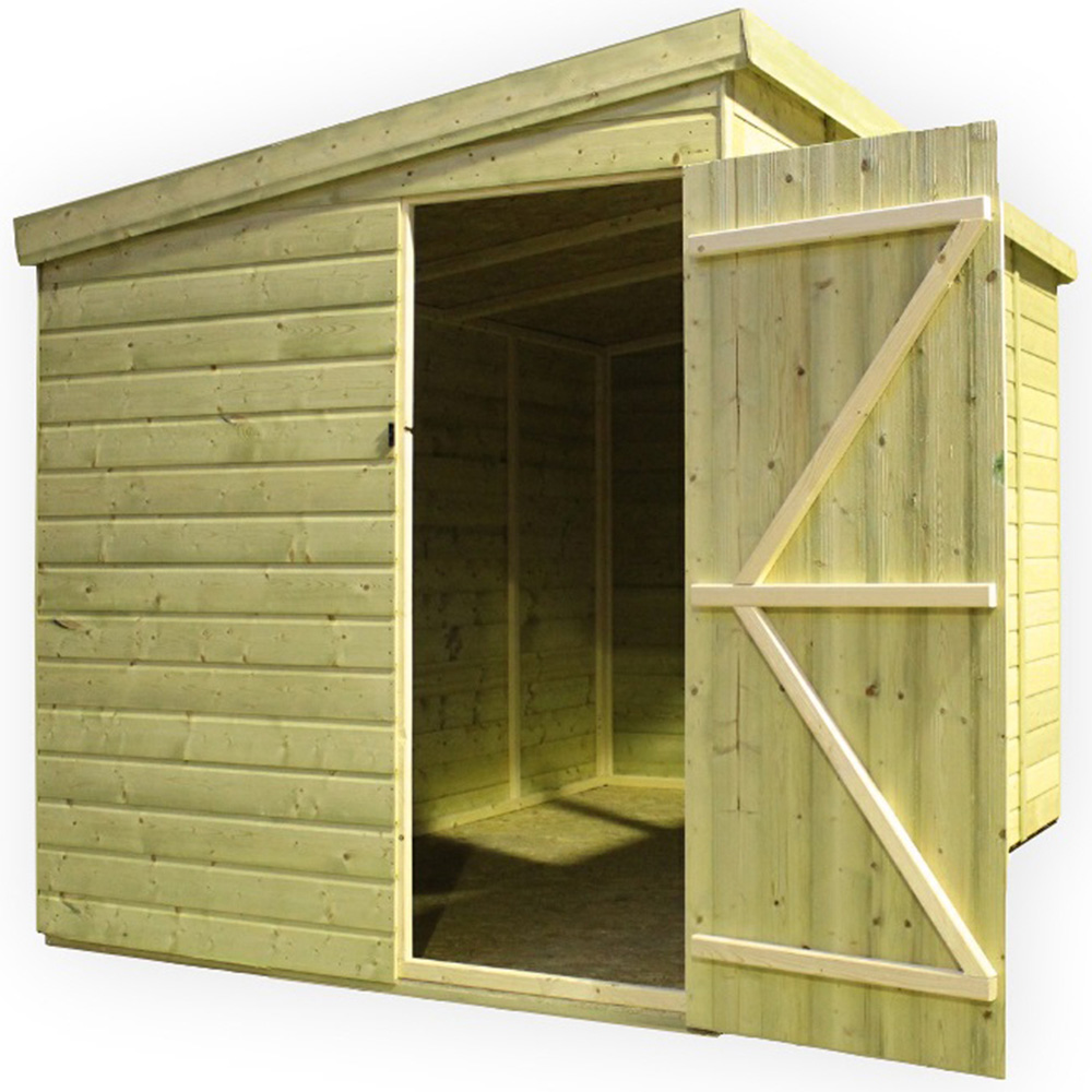 Empire Sheds 2500 9 x 7ft Left Panel Door Tongue and Groove Pent Garden Shed Image 3