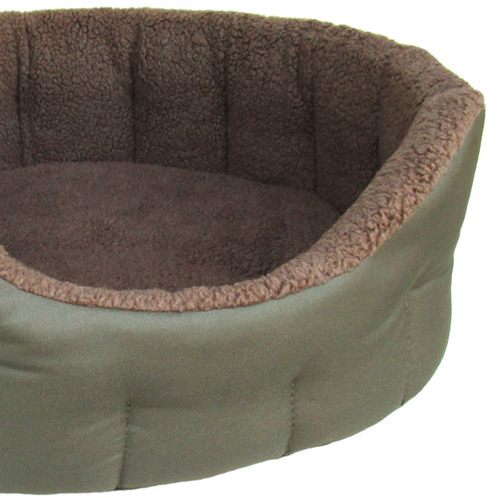 P&L XL Green Premium Bolster Dog Bed Image 4