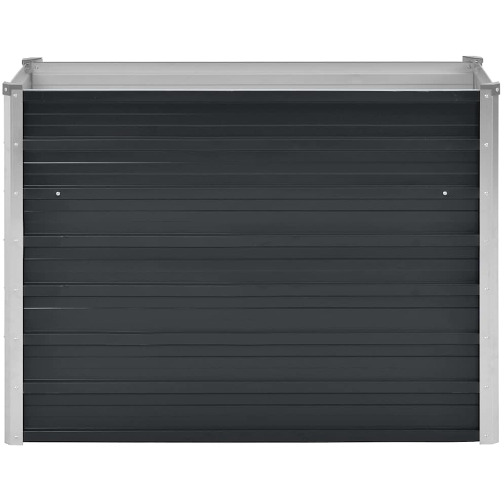 vidaXL Anthracite Galvanised Steel Raised Garden Bed 77 x 100 x 40cm Image 3
