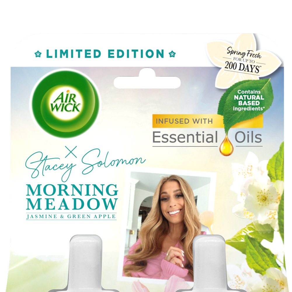 Air Wick x Stacey Solomon Morning Meadow Scented Oil Electrical Plug-In Diffuser Twin Refill 19ml Image 2