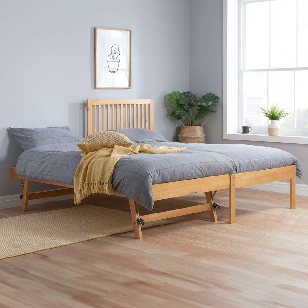 Buxton Honey Pine Guest Bed with Trundle Image 8