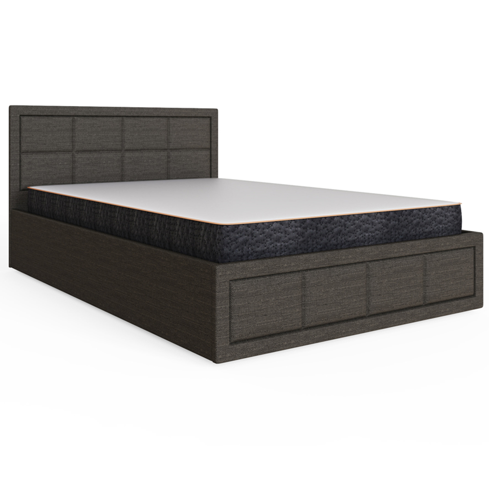 GFW Jamie Small Double Grey End Lift Ottoman Bed with Memory Pocket Spring Mattress Image 4