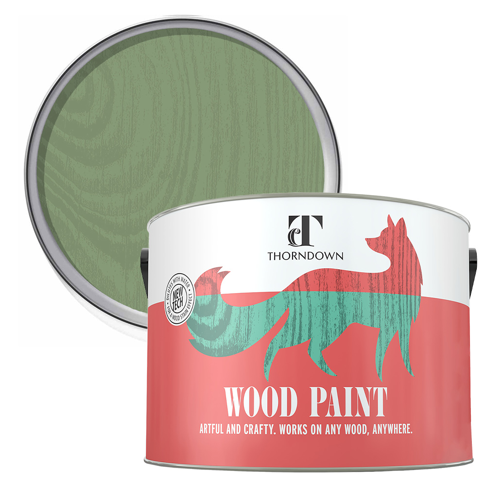 Thorndown Reed Green Satin Wood Paint 2.5L Image 1