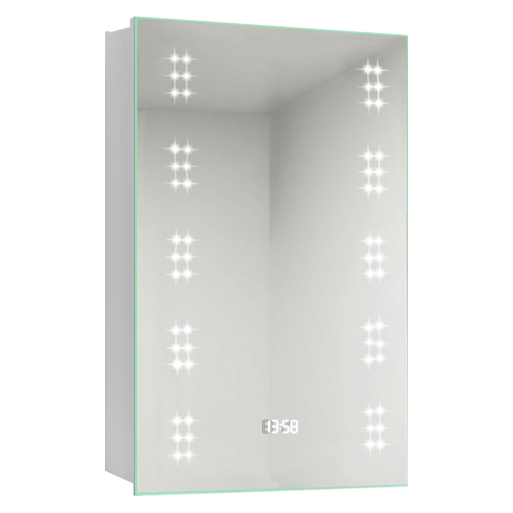 Living and Home LED Mirror Bathroom Cabinet with Demister Pad Image 2