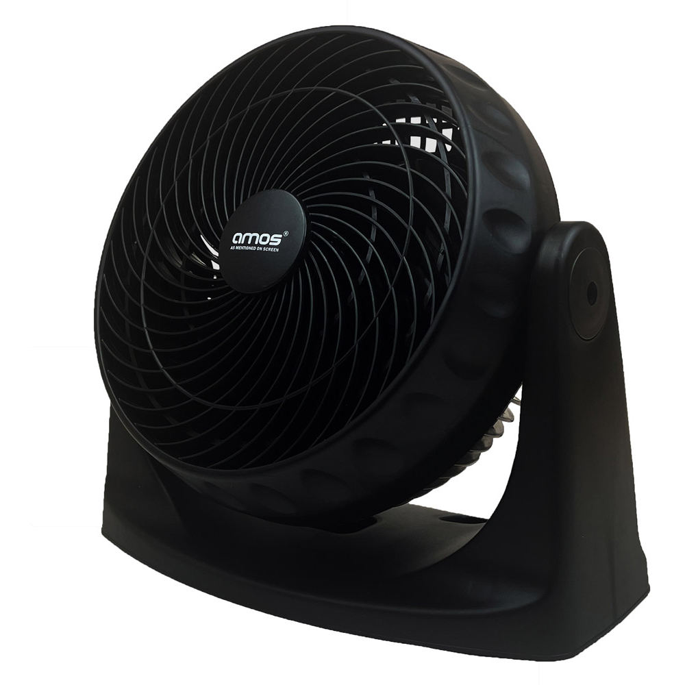 AMOS Black Turbo Cooling Desk Fan 8 inch Image 2