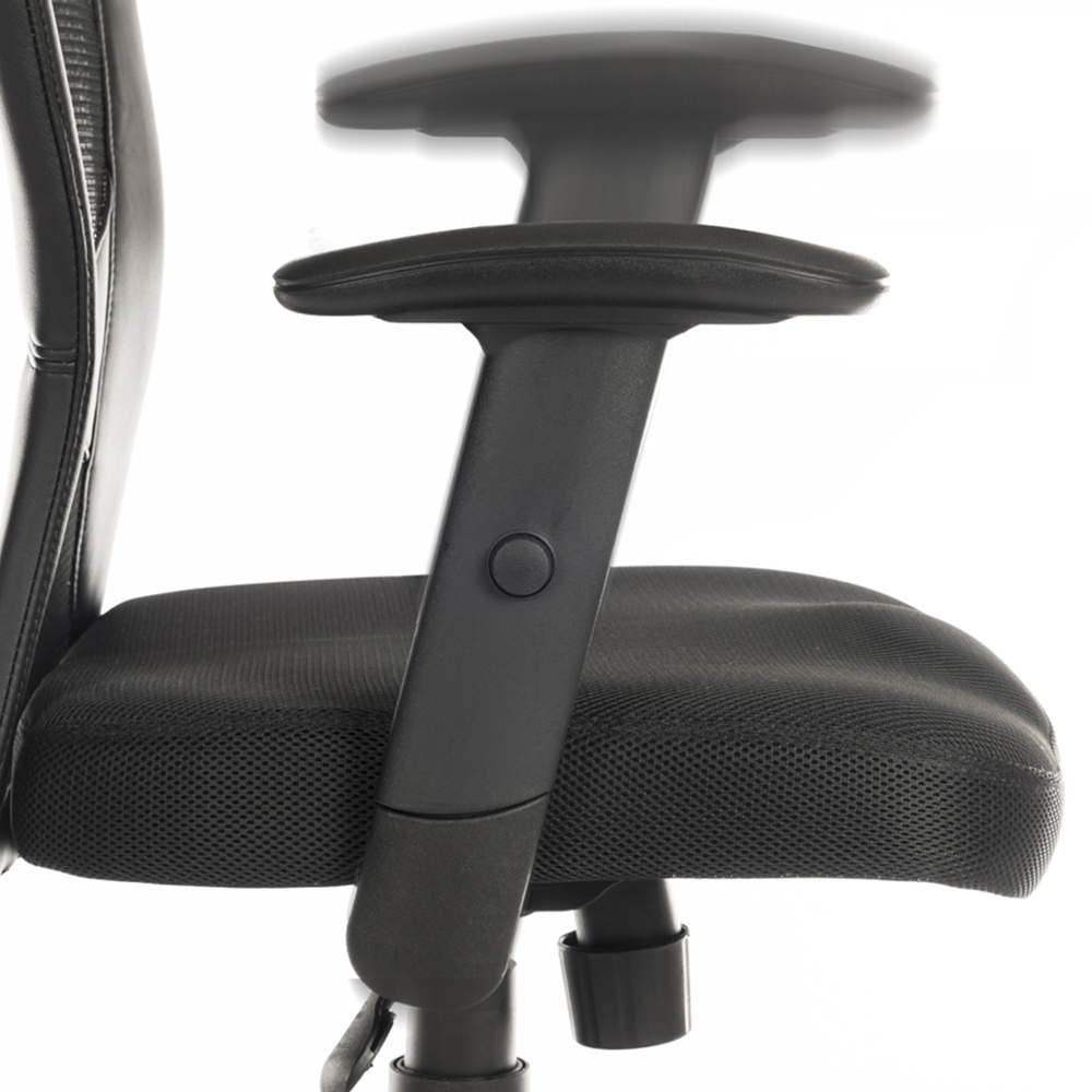 Teknik Mistral Black Mesh Swivel Office Chair Image 4