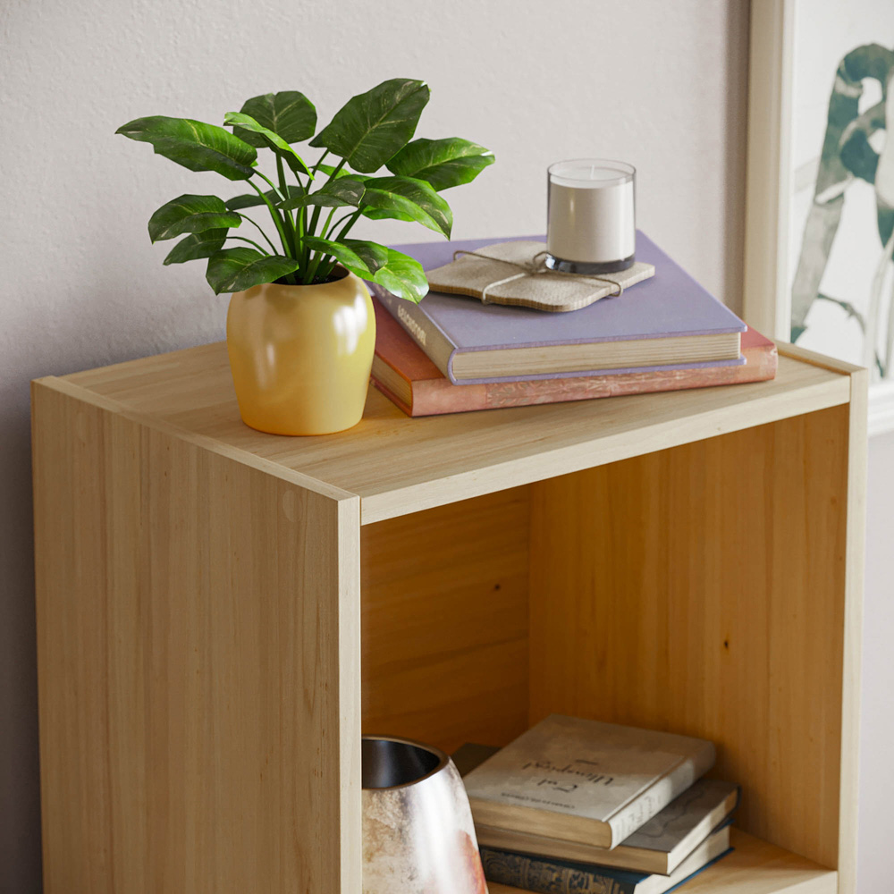 Vida Designs Oxford Oak 4 Shelf Cube Bookcase  Image 5